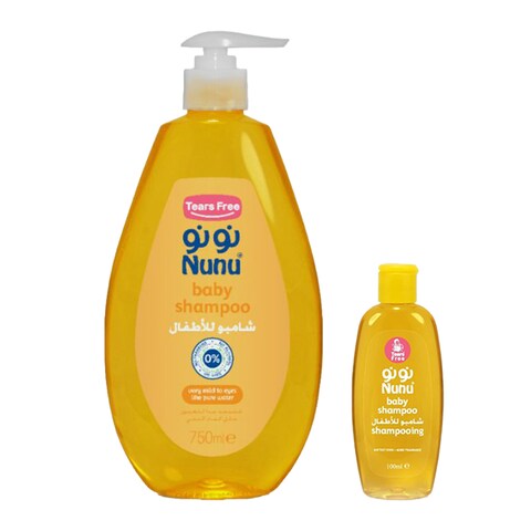 Nunu Baby Shampoo - 750 ml + Baby Shampoo - 100 ml