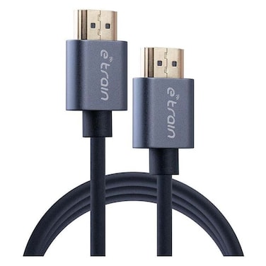 كابل دائري اي ترين من HDMI الي HDMI طوله 1.5 متر 4K - رمادي - DC891