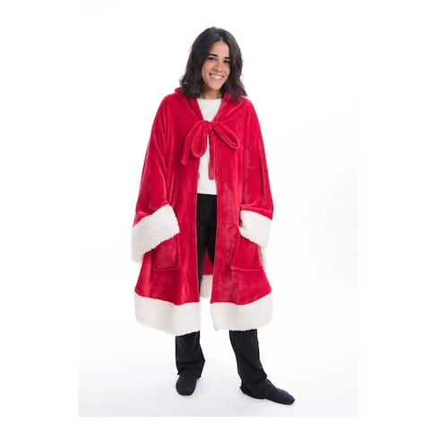 Mintra Home Poncho for Women - Red