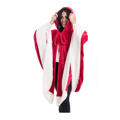 Mintra Home Poncho for Women - Red