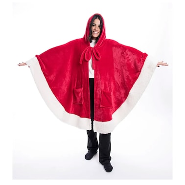 Mintra Home Poncho for Women - Red