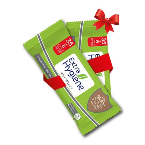Extra Hygiene Oriental Antibacterial Wipes - 40 Wipes - 2 Pieces