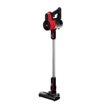 Beko ErgoClean VRT 50121 VR Cordless Vacuum Cleaner110 Motor Power550ml Dust-Bin Capacity2 Suction ModeElectrical Turbo Brush with LED Light - BlackRed