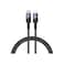 كابل شحن سريع لانيكس تايب سي إلى لايتنينج 1 متر - أسود