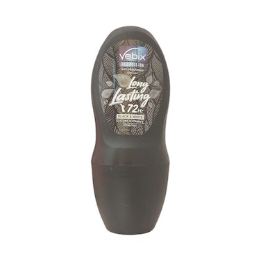 Vebix Black and White Long Lasting 72 Hr Roll-On Deodorant - 50 ml