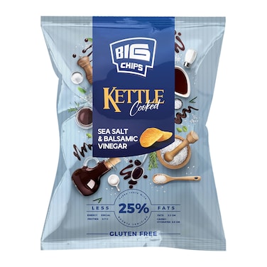 بيج شيبس بطعم الملح والخل - 100 جم