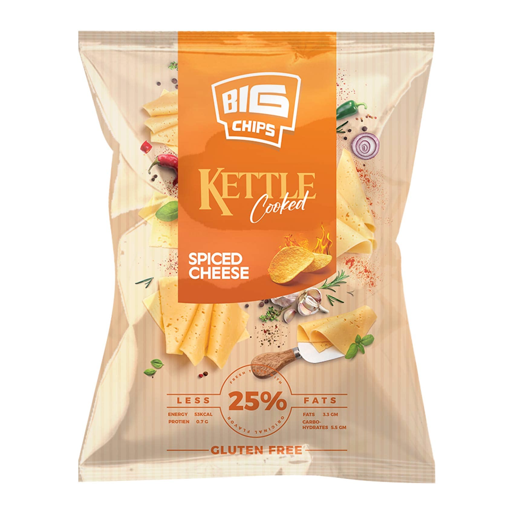 Big Chips With Spiced Cheese – 100 Gm Big Chips With Spiced Cheese – 100 Gm
