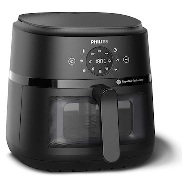 مقلاة هوائية فيليبس 2000 سيريز 1700 وات 6.2 لتر - اسود - NA230/00