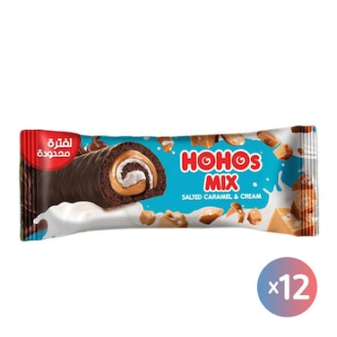 كيكة هوهوز ميك بالكراميل المملح والكريمة - 12 قطعة