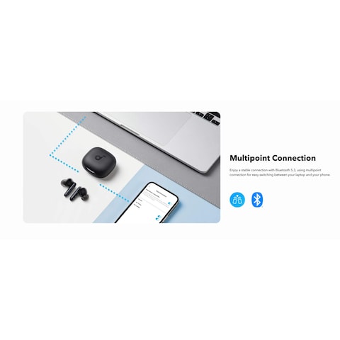 Anker Soundcore Wireless Earbuds - Black - P40I