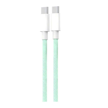 Lavvento USB-C To USB-C Cable New Woven 60W 1.2M - Green - MP35G
