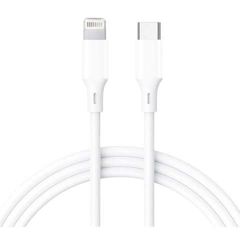 E-Train USB-C To Lightning Cable 1m - White - MP622
