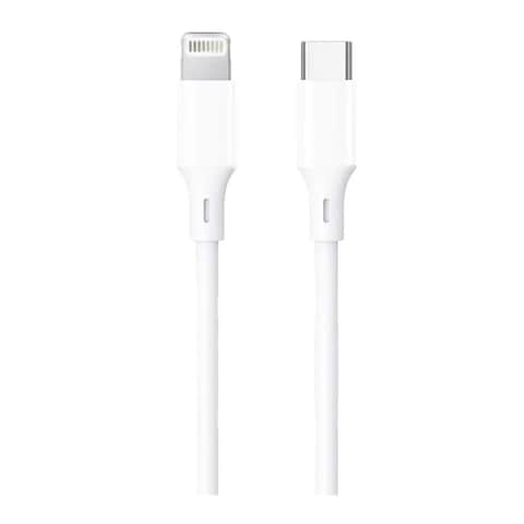 E-Train USB-C To Lightning Cable 1m - White - MP622