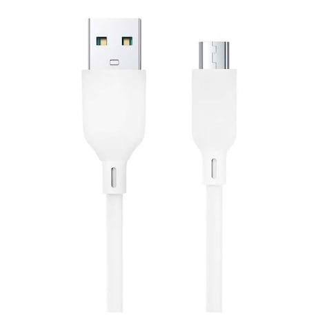 كابل شحن من USB-A الي مايكرو اي ترين 1 متر - ابيض - MP631