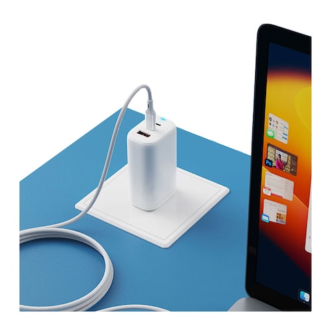 E-Train USB-A to USB-C Cable 1M - White - MP632