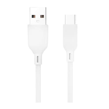 E-Train USB-A to USB-C Cable 1M - White - MP632