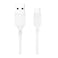 E-Train USB-A to USB-C Cable 1M - White - MP632
