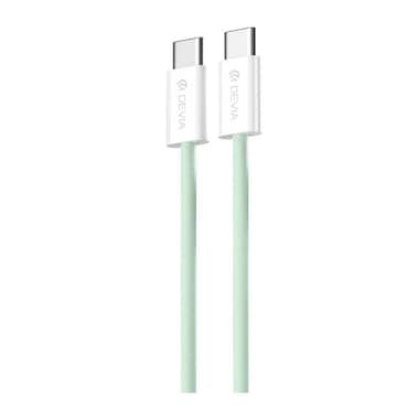 Devia Smart Series USB-C to USB-C PD Cable 60W Woven 1M - Green - MP81G