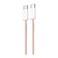 كابل USB-C إلى USB-C ديفيا سمارت 60 وات 1 متر منسوج - بينك - MP81P