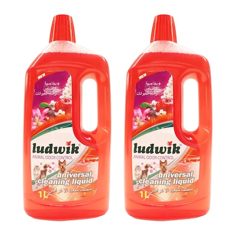 Ludwik Universal Cleaning Liquid Animal Odor Absorbing Function - 1 Liter - 2 Pieces