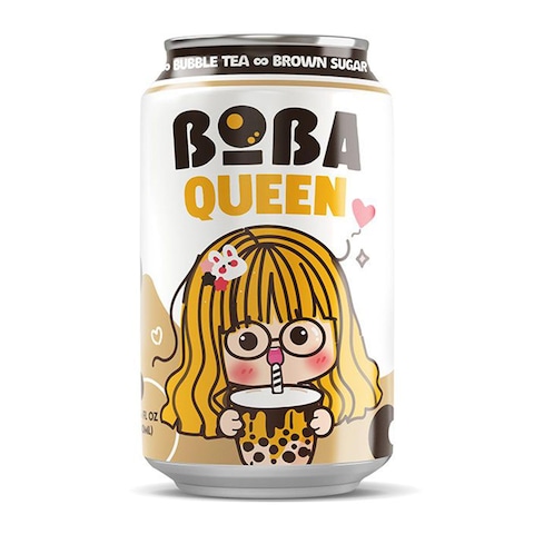 Boba Queen Bubble Milk Tea Brown Sugar - 330ml