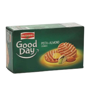 بسكويت بريتانيا بالفستق واللوز - 52 جرام - 12 قطعة