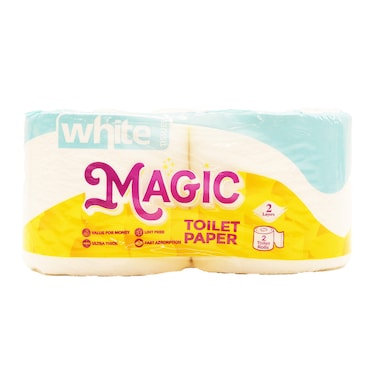 مناديل حمام وايت ماجيك - 2 بكرة