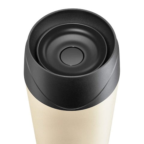 Tank me Stainless Steel Tumbler Easy Sip-Push Button - 360 ml - Off-White