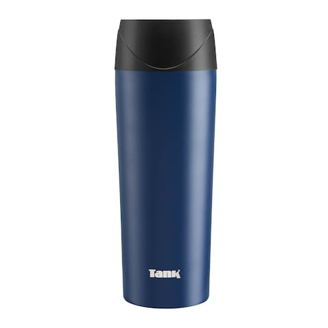 Tank me Stainless Steel Tumbler Easy Sip-Push Button - 450 ml - Navy Blue