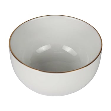 بولة بورسلين ايه وان - 14 سم - أبيض ذهبي