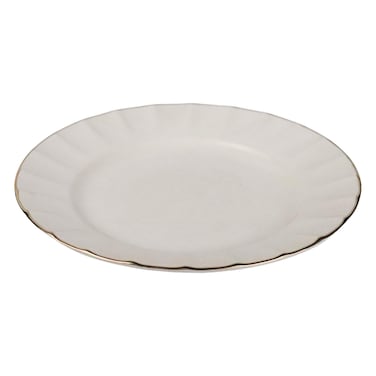 طبق طعام بورسلين ايه وان - 21 سم - ذهبي