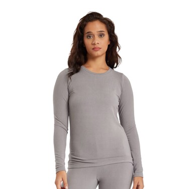 Vanilla Women Thermal Top - Grey - Medium
