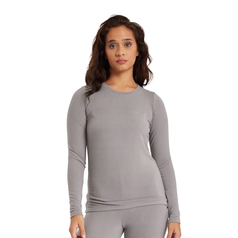 Vanilla Women Thermal Top - Grey - Large
