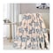 Al Mamoun Velour Printed Blanket - 220 * 240 Cm - D065