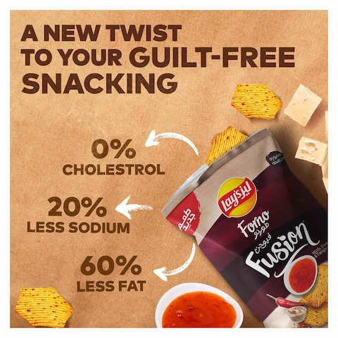 Forno Fusion Sweet Chili and Tangy Cheese Potato Chips - 67 gm