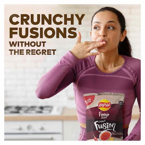Forno Fusion Sweet Chili and Tangy Cheese Potato Chips - 67 gm