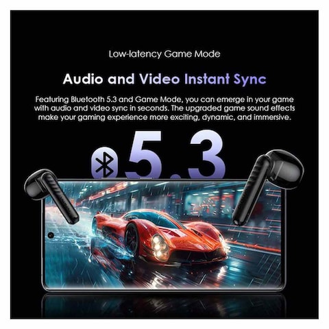 Oraimo FreePods Neo ENC Wireless Earbuds - Black - OTW-330S