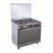 Ariston Cooker 90 Cm 5 Burners Digital Screen - Stainless Steel - ARR9GGF33229XNA