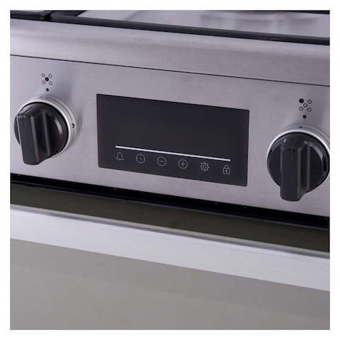 Ariston Cooker 90 Cm 5 Burners Digital Screen - Stainless Steel - ARR9GGF33229XNA