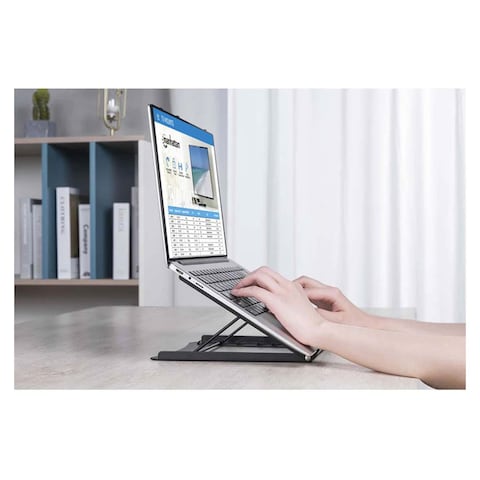 حامل لاب توب مانهاتن قابل للطي للابتوب و تابلت - رمادي - ST139