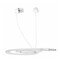 HP 3.5mm Wired Earphone with Mic - White - DHE-7001