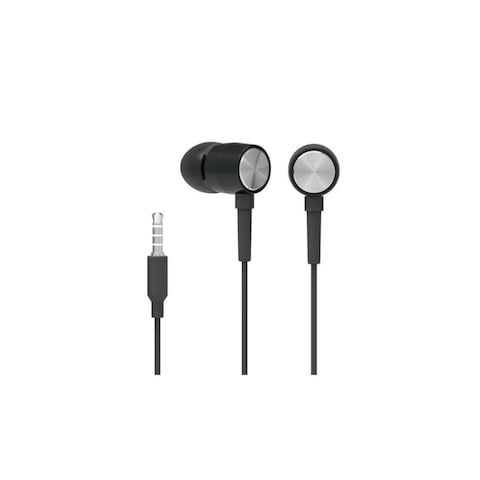 HP 3.5mm Wired Earphone with Mic - Black - DHH-1111