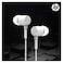 سماعة أذن سلكية اتش بي توصيل 3.5 ملم بميكروفون مدمج - أبيض - DHH-1111