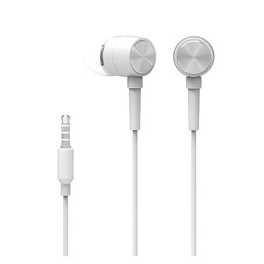 HP 3.5mm Wired Earphone with Mic - White - DHH-1111