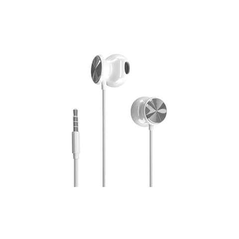 HP 3.5mm Wired Earphone with Mic - White - DHH-1112