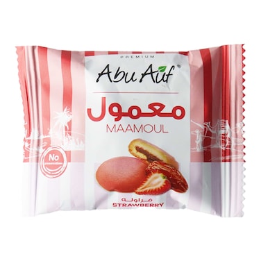 Abu Auf Maamoul Stuffed With Strawberry -  1 Piece