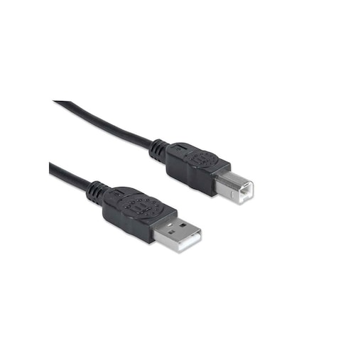 كابل طابعة مانهاتن يو اس بي 2.0 عالي السرعة 1.8 متر - أسود - DC286