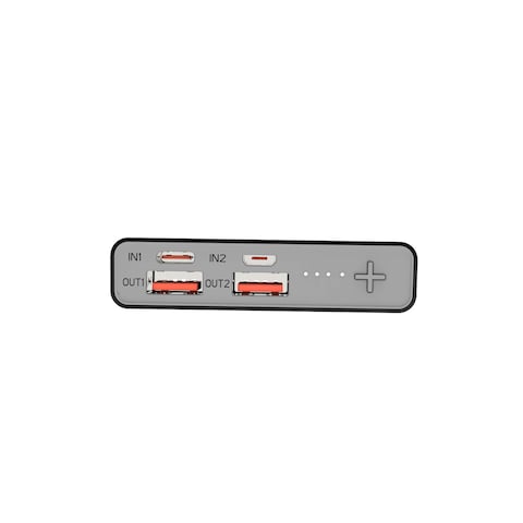 Etrain Power Bank Dual Input and Output 10,000 Mah 10.5 Watt - Black - 10000 مللي أمبير