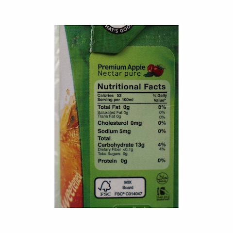 Verde Nectar Apple Sweetened with Stevia Sugar - 200ml