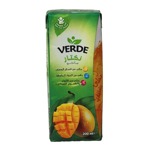 Verde Nectar Mango Sweetened with Stevia Sugar - 200ml